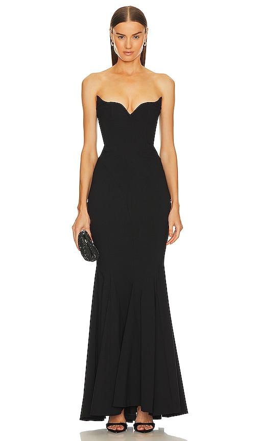 michael costello x revolve billie gown in black. - size m (also in xxs, xs, s, l, xl)