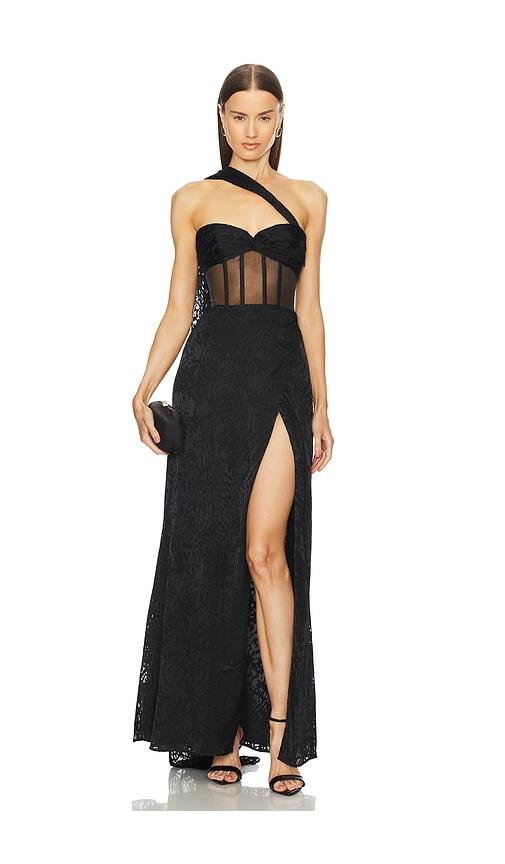 michael costello x revolve cecilia gown in black. - size m (also in xs, xl)