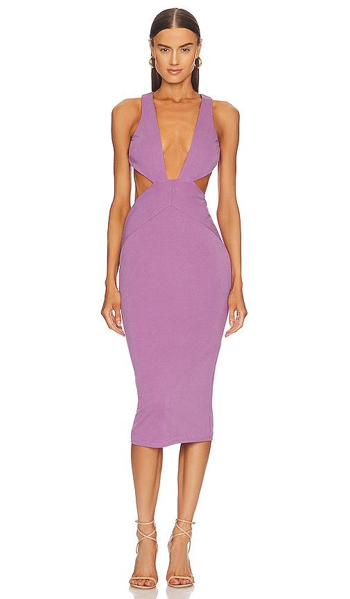 michael costello x revolve dana dress in lavender. - size l (also in s, m, xl)