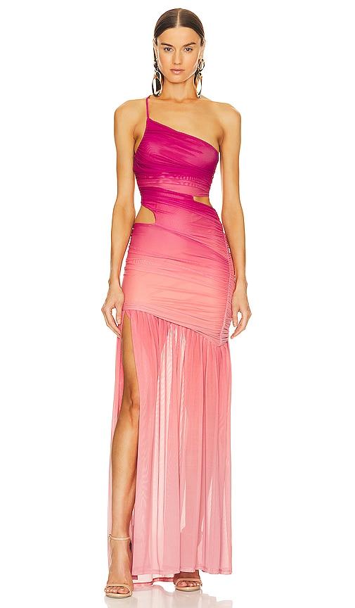 michael costello x revolve giustina maxi dress in pink. - size s (also in l)