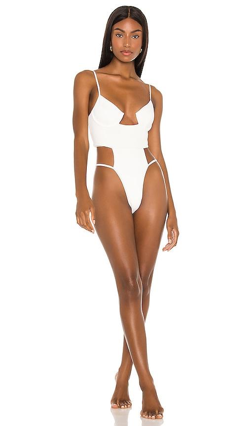 michael costello x revolve granger one piece in white. - size s (also in xs)