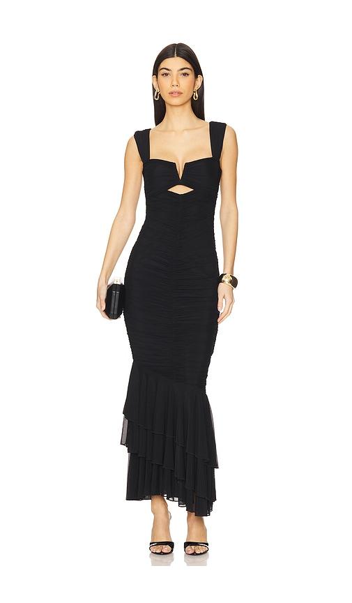 michael costello x revolve hilary gown in black. - size s (also in xxs)