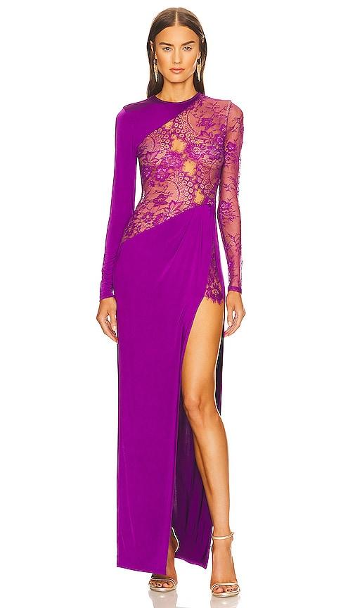 michael costello x revolve hillary gown in purple. - size m (also in s)