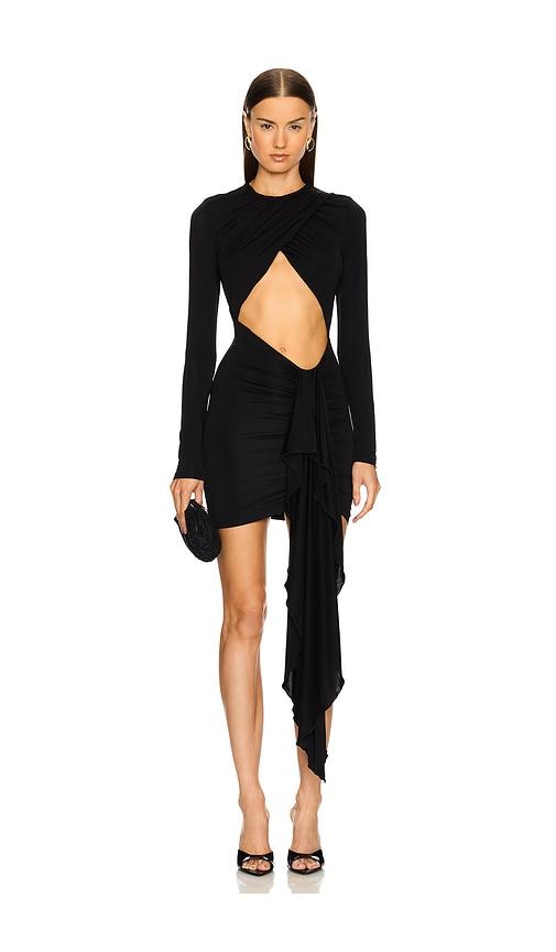 michael costello x revolve isabella mini dress in black. - size l (also in xs, s, m, xl)