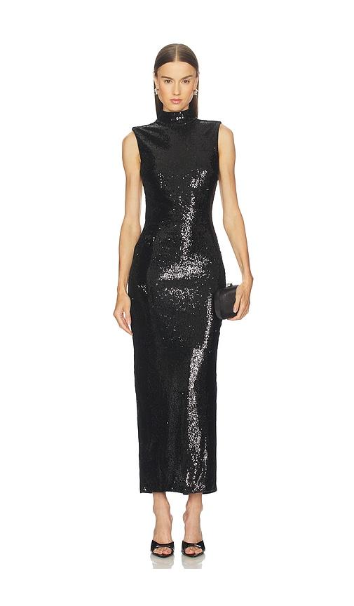 michael costello x revolve maeva maxi dress in black. - size m (also in xs, s)