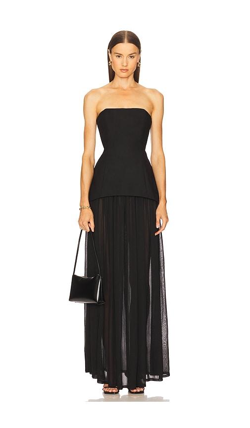 michael costello x revolve ruiz maxi dress in black. - size m (also in xxs, xs, s)