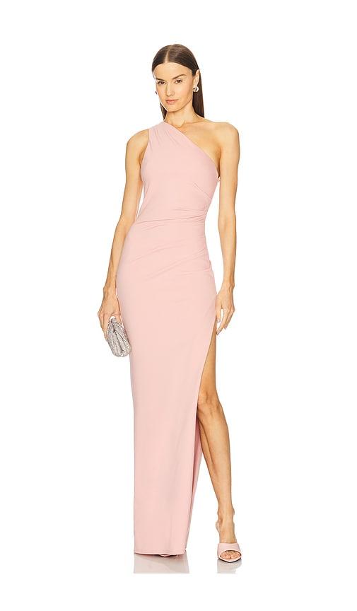 michael costello x revolve solenn gown in blush. - size s (also in xxs, xs, xl)