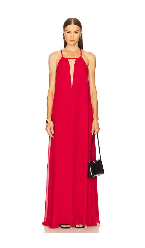 michael costello x revolve syrie gown in red. - size m (also in s, xs)
