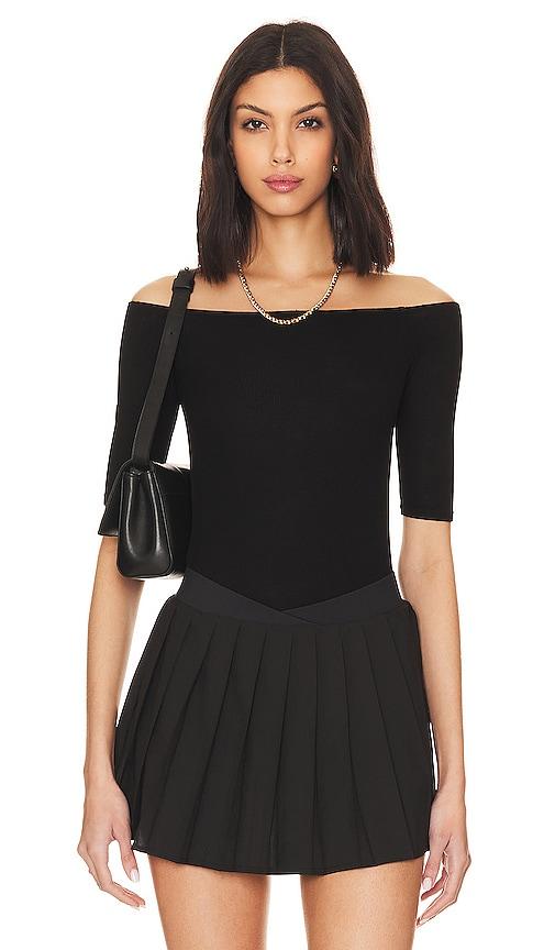 michael lauren carleton off shoulder top in black. - size m (also in xs, s)