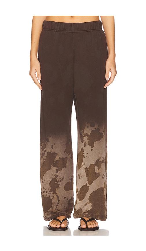 michael lauren mabel wide leg pant in brown. - size s (also in xs)