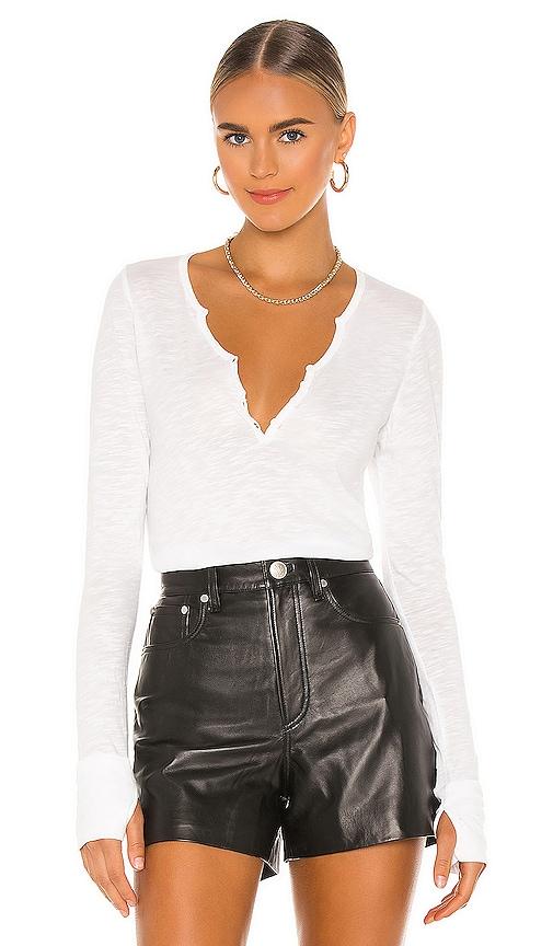 michael lauren tahoe tee in white. - size l (also in xs, s, m, xl)