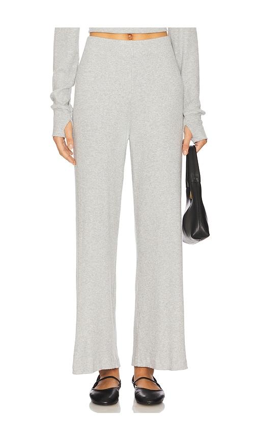 michael lauren theoden wide leg pant in light grey. - size l (also in xl)