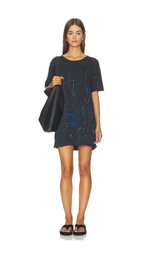 michael lauren x revolve burman t-shirt dress in black. - size m (also in s)