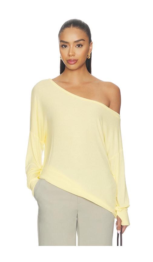 michael lauren x revolve kristopher open shoulder top in yellow. - size m (also in xs, s)