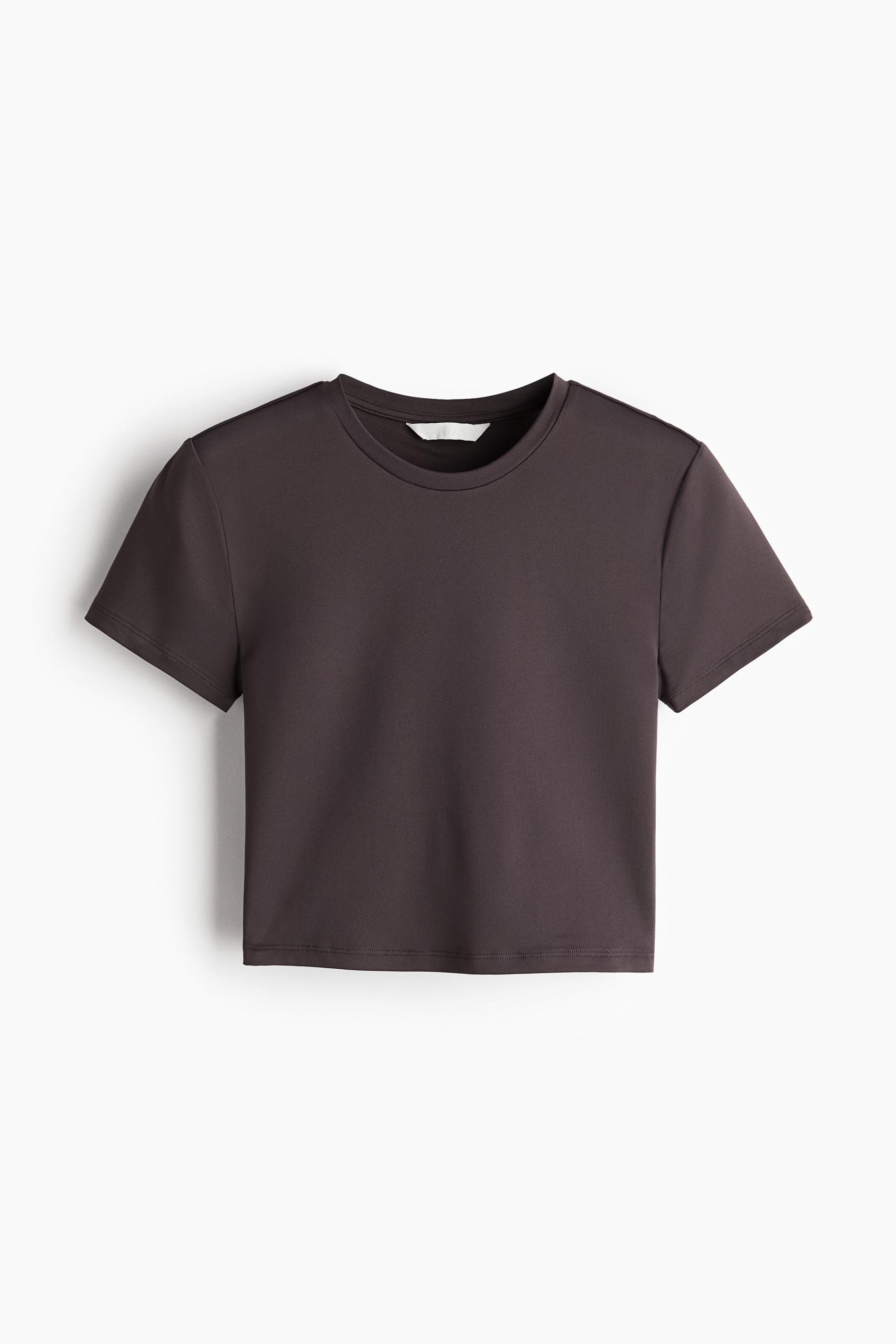 microfiber cropped t-shirt