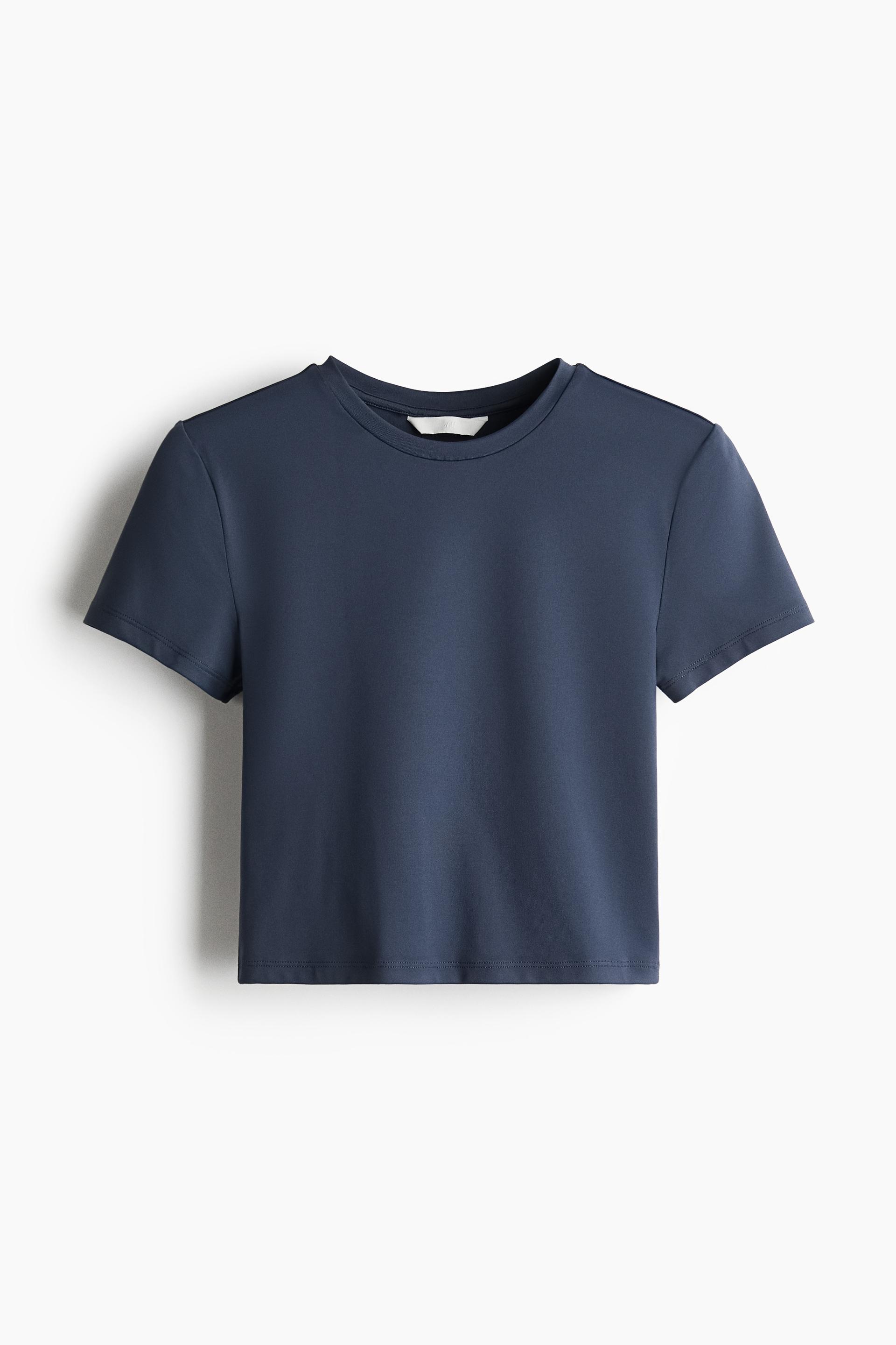 microfiber cropped t-shirt