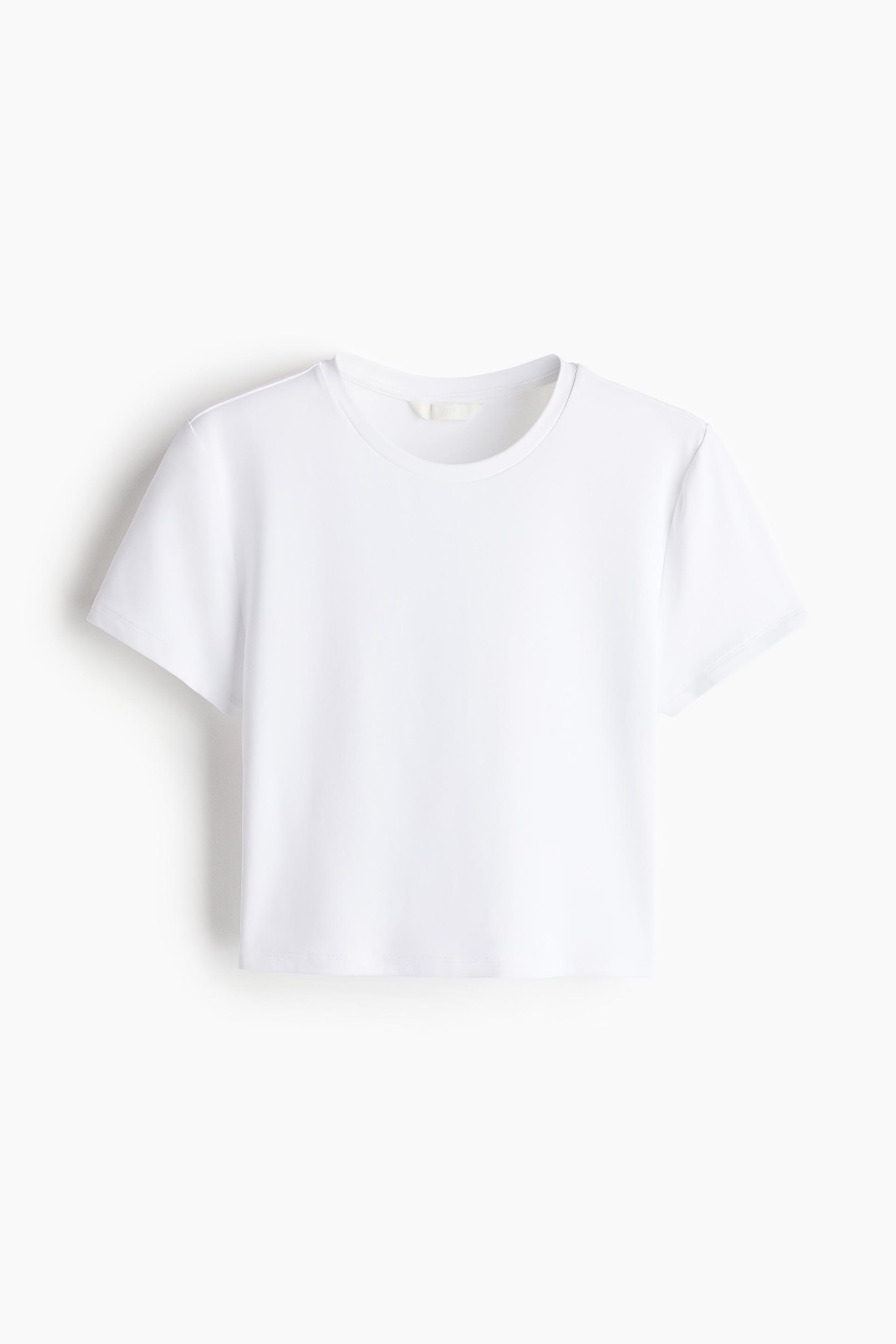 microfiber cropped t-shirt