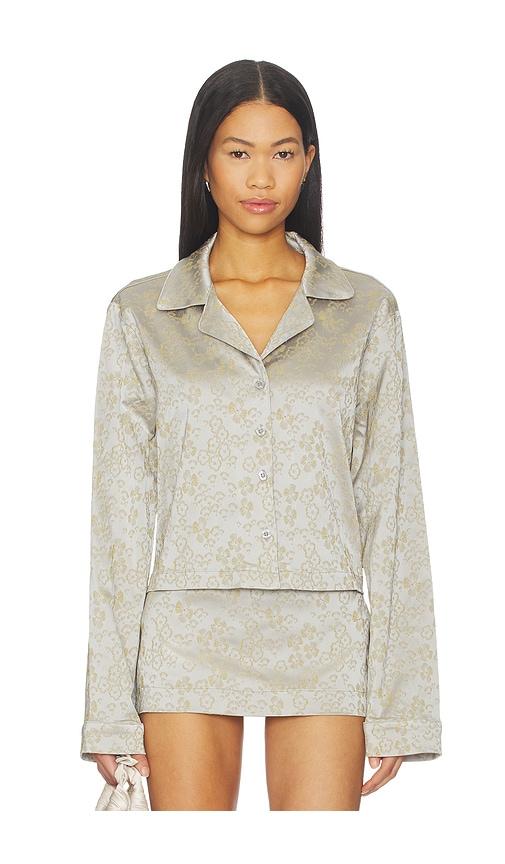 milkwhite shirt in light grey. - size l (also in m, s, xs)