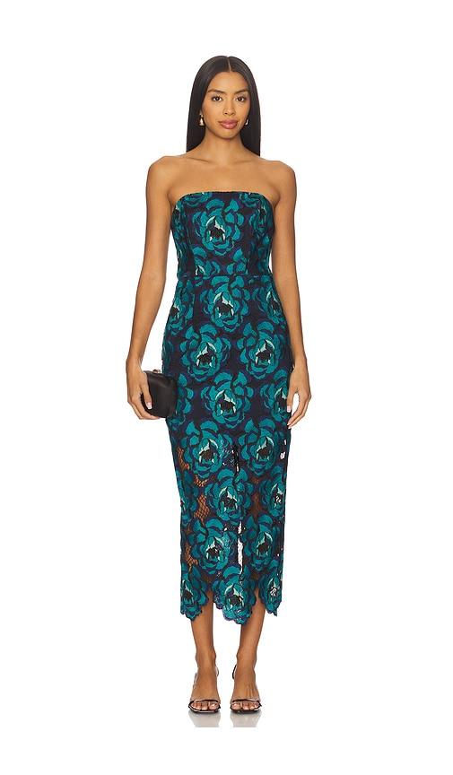 milly kait bloom dress in turquoise. - size 10 (also in 4, 6)