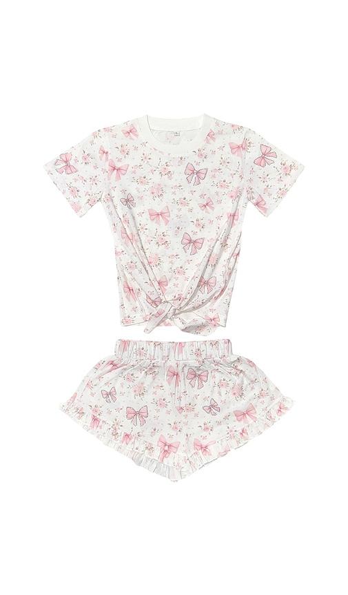 mini dreamers kids charlotte crystal bow set in multi. - size 10 (also in 2, 4)