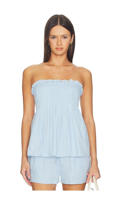 minkpink ines strapless top in baby blue. - size m (also in xl)