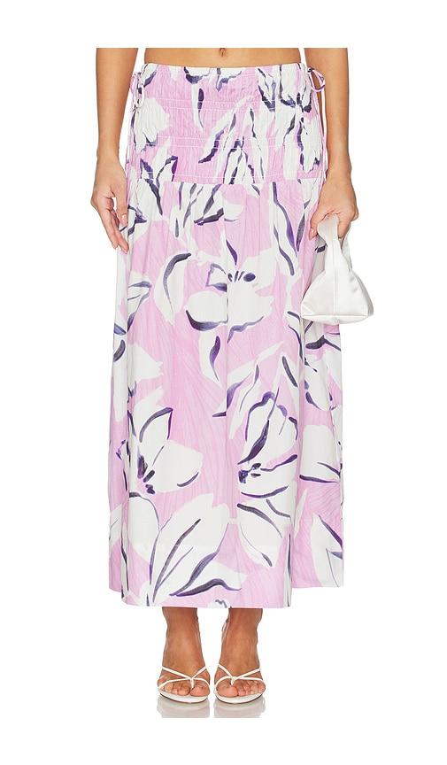 minkpink paloma maxi skirt in pink. - size l (also in xs, s, m, xl)