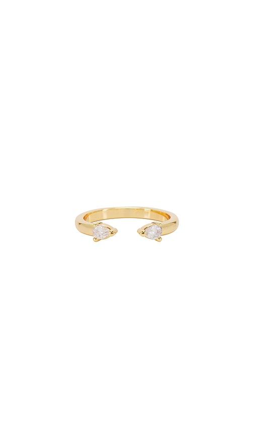 miranda frye lyra ring in metallic gold. - size 5 (also in 7)