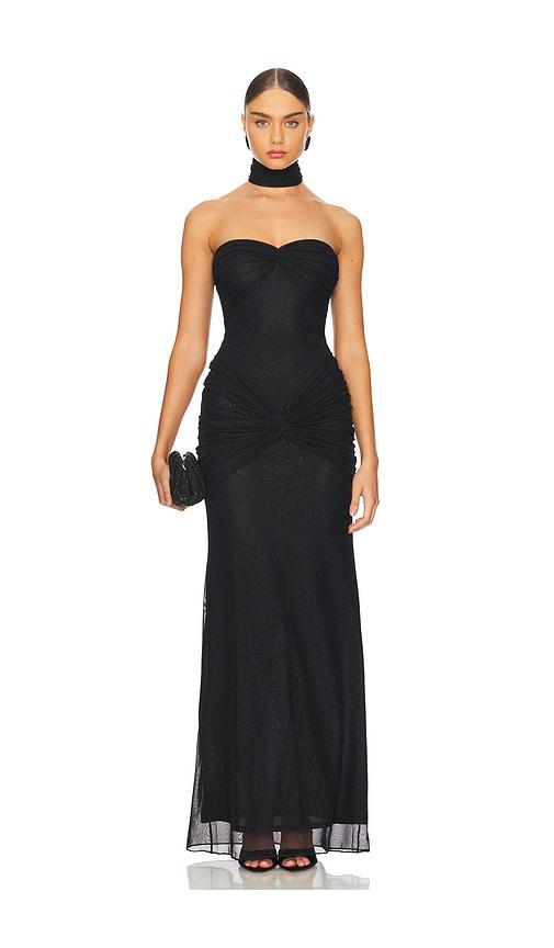 mirror palais the starlite dress in black. - size l (also in s, m)