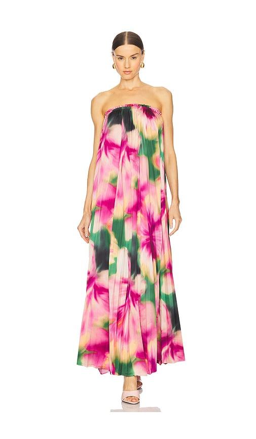 misa los angeles agatha dress in fuchsia. - size l (also in xxs)