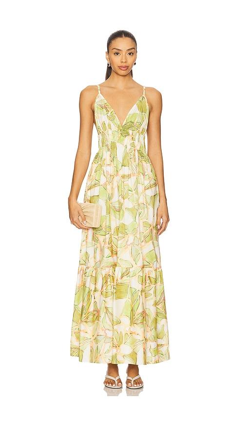 misa los angeles cintra dress in sage. - size l (also in xs, m)