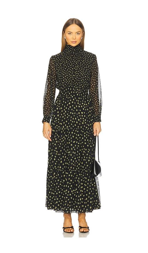 misa los angeles daphne dress in black. - size l (also in xs)