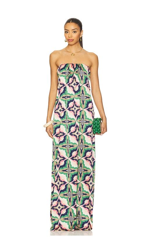 misa los angeles divina dress in green,purple. - size l (also in xl)