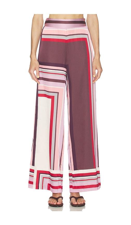 misa los angeles izzie pant in pink,brown. - size s (also in xxs, xs)