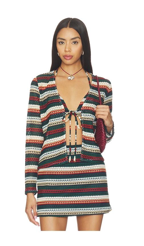 misa los angeles kari long sleeve top in black. - size l (also in xs, xxs, s, m, xl)