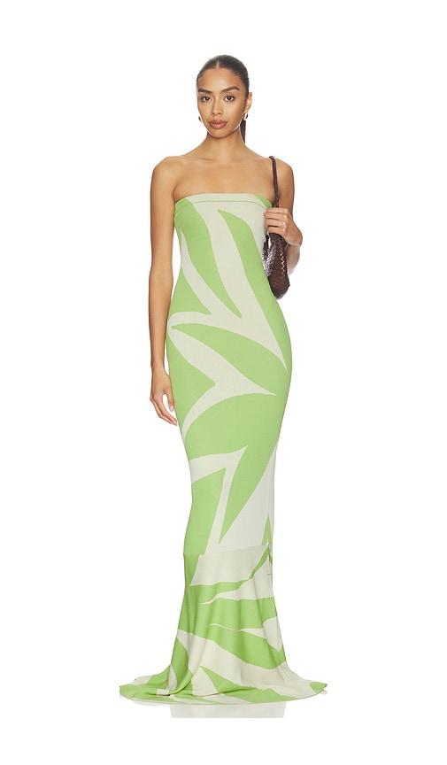 misa los angeles lalit dress in green. - size l (also in xs, s, m, xl)