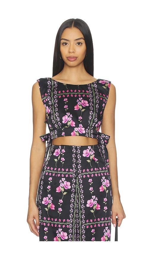 misa los angeles olena top in black. - size s (also in xs)