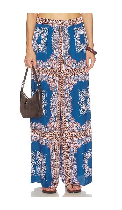 misa los angeles selena pant in blue. - size l (also in xs, xxs, s, m, xl)