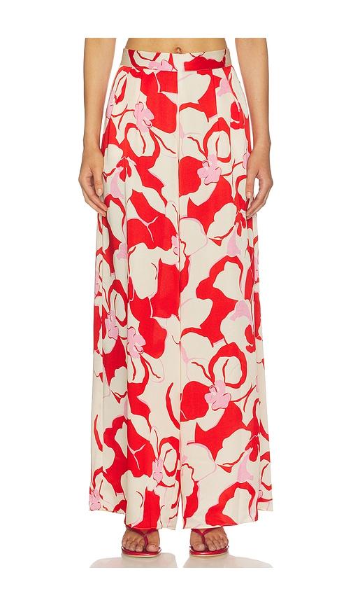 misa los angeles selena pant in red. - size l (also in xxs, xs, s, m, xl)