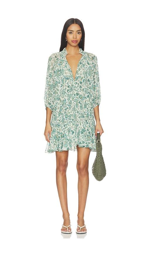 misa los angeles shyra dress in green. - size xl (also in xs)