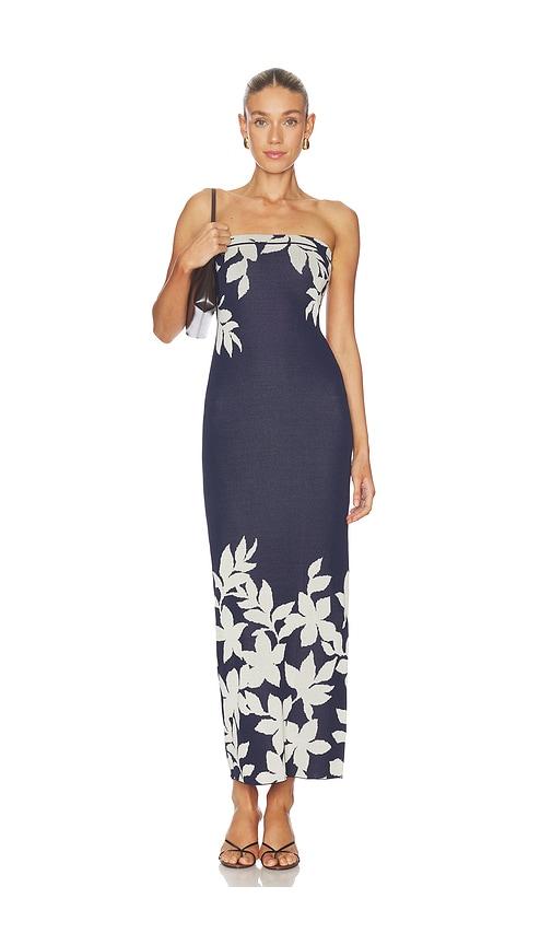 misa los angeles willow dress in navy. - size l (also in m)