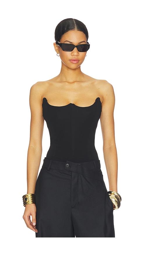 misha the avatus jersey bodysuit in black. - size l (also in m, s, xs)