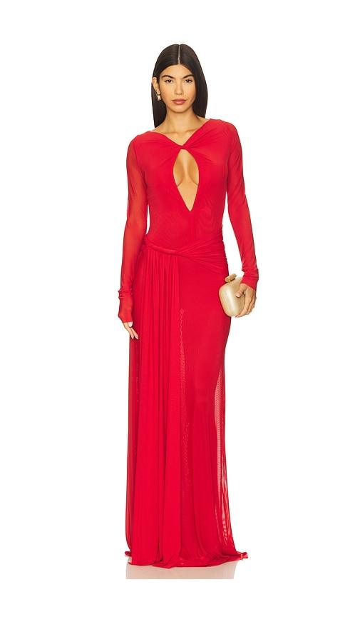 misha the irina dress in red. - size m (also in s)