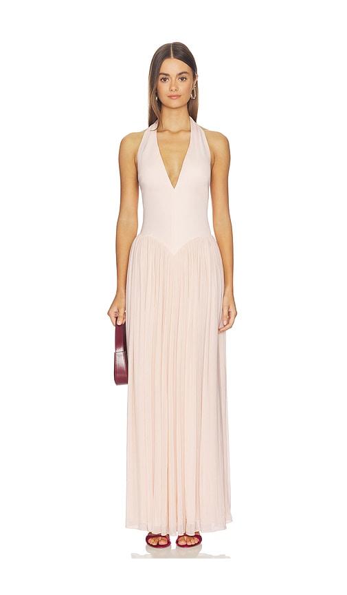 misha the ophelia jersey maxi dress in rose. - size l (also in xs, s, m)