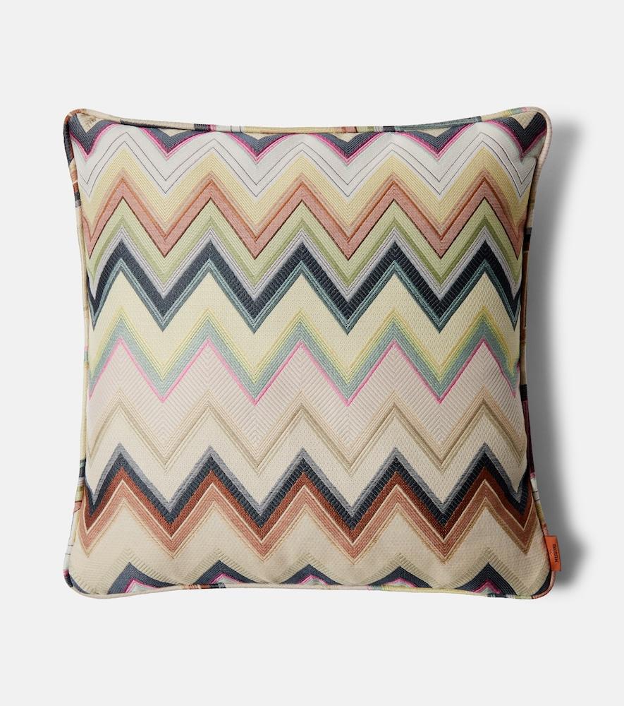 missoni agadir zigzag cotton-blend cushion