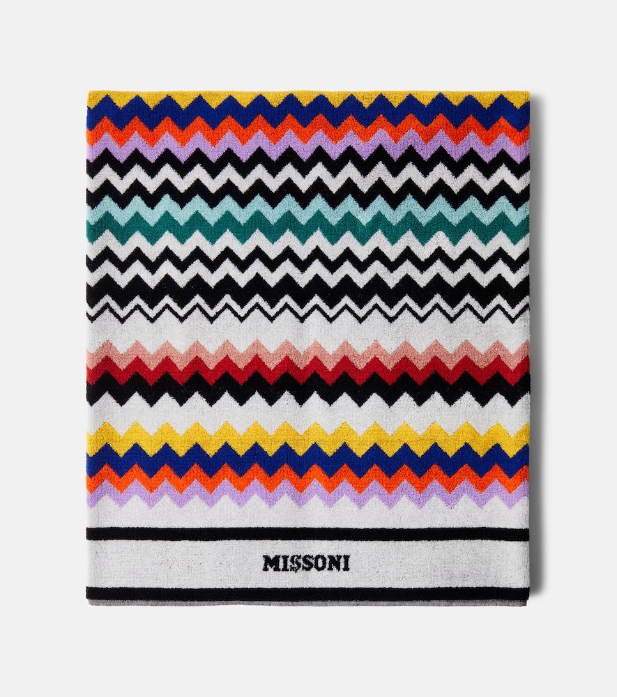 missoni best zigzag cotton terry beach towel