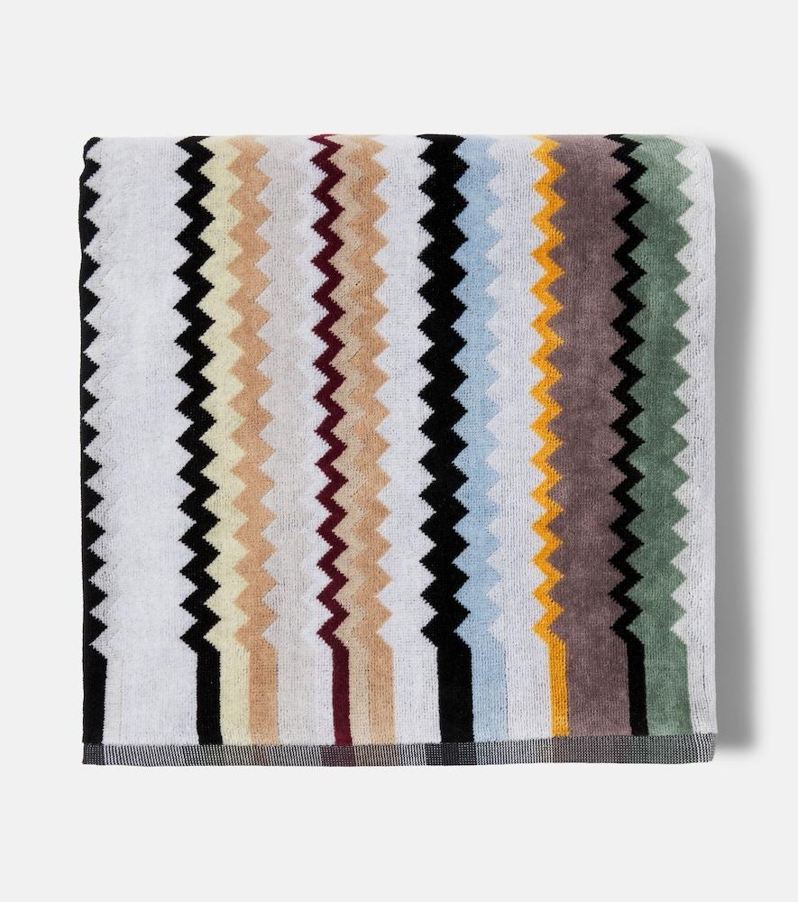 missoni best zigzag cotton terry beach towel