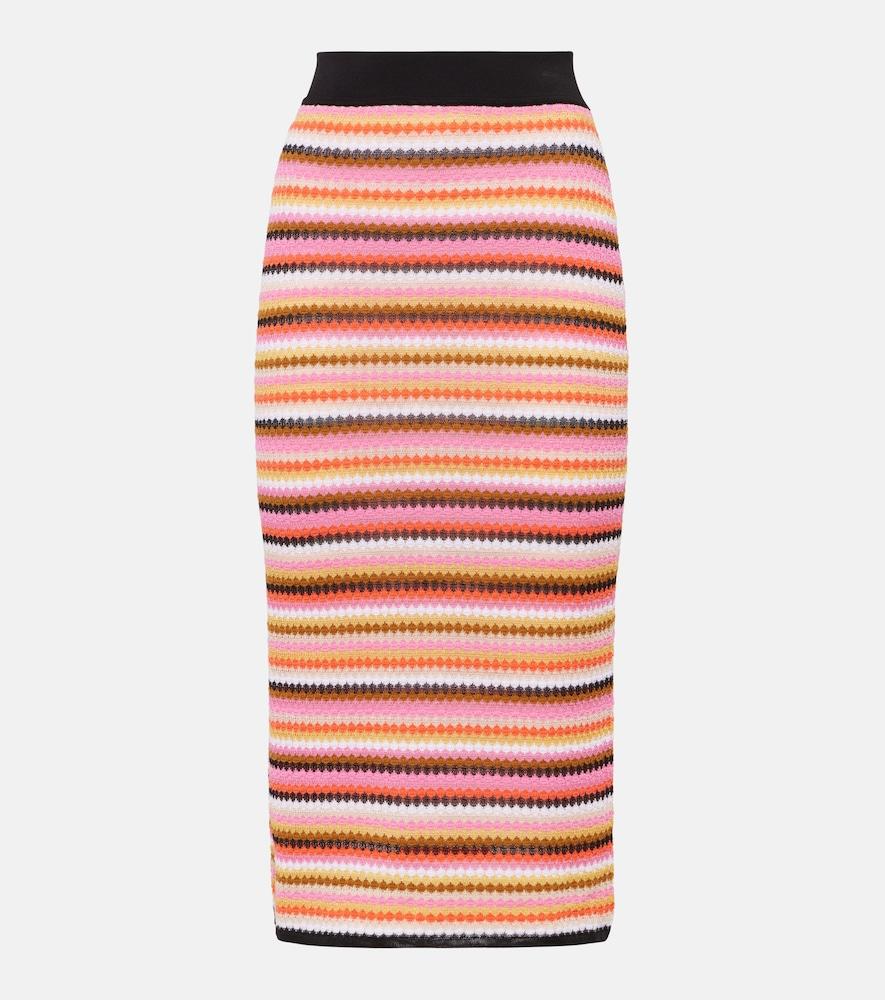 missoni cotton-blend midi skirt