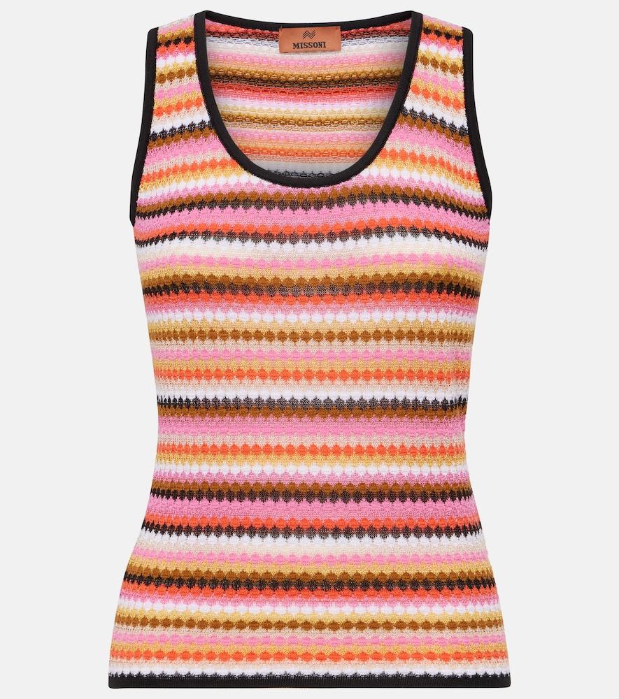 missoni cotton-blend tank top