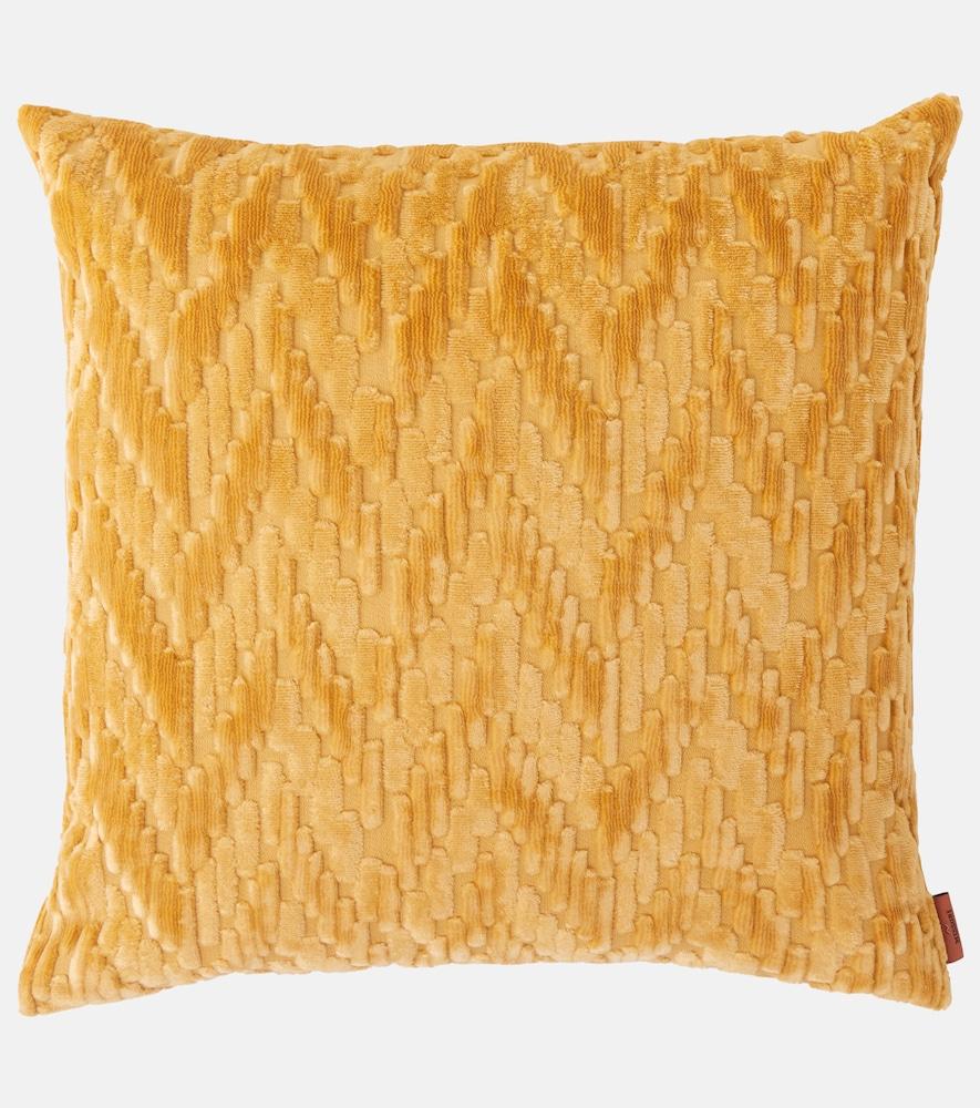 missoni fossile chevron velvet down cushion