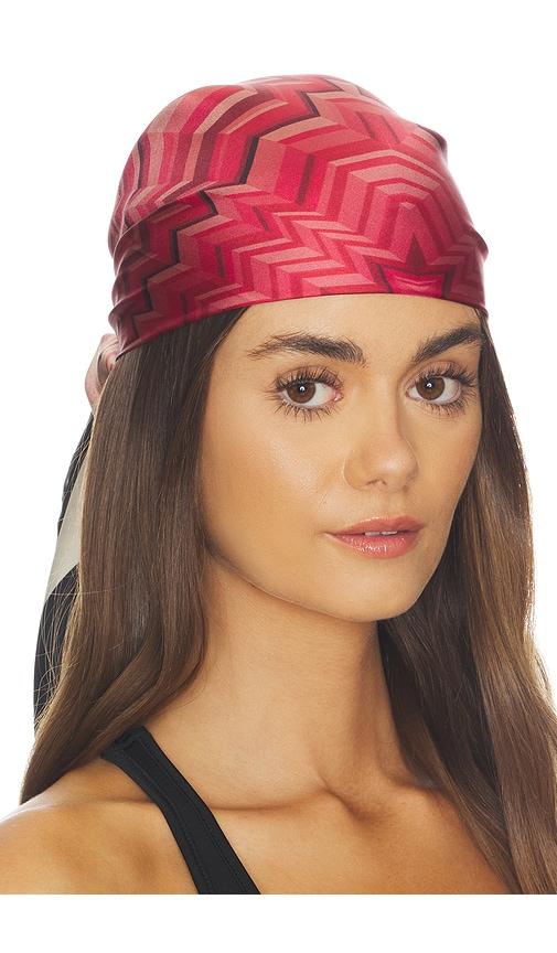 missoni foulard scarf in pink multi in pink.